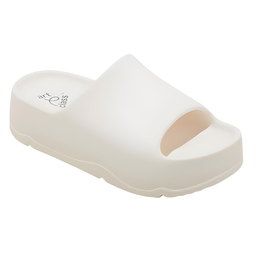 Cat & Jack Art Class Slides Kids Size 1 New NWT White Sandals